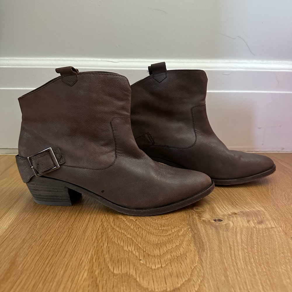 Joie - Brown Leather Ankle Bootie
